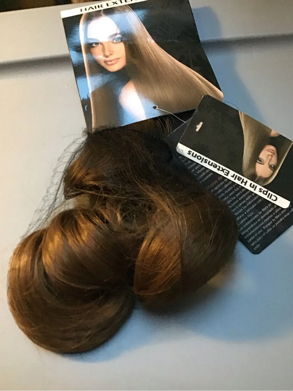 Brown with gold Women’s Hair halo style Extension - Unbranded
